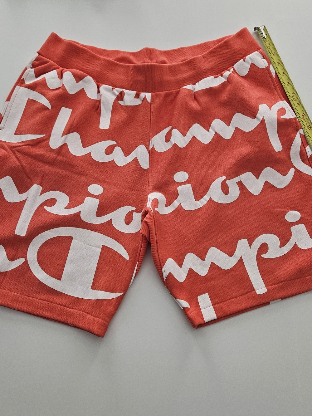 Champion Men Script Logo Athletic Shorts